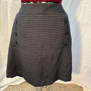 The Loft Blue Tweed Mini Skirt